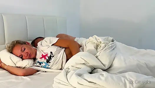 Horny Hotel Morning – I Woke Up to His Cock Inside Me
