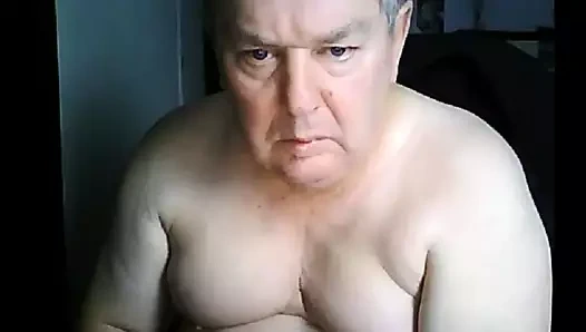 Büyükbaba inme üzerinde web kamerası