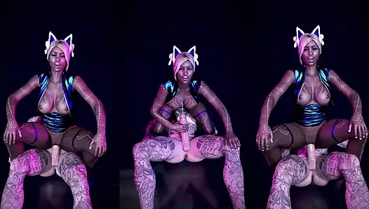 Gece Kulübünde, Sıcak Mela Büyük Beyaz Penis Tarafından Sevişiyor