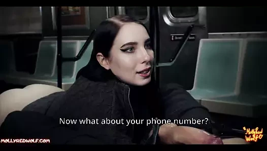 Güzel yabancı trende beni emiyor - mollyredwolf