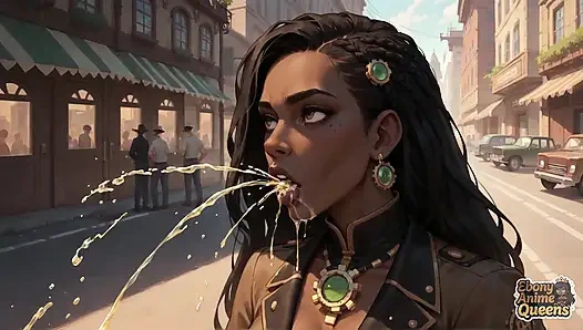 Bu steampunk xxx'te kavurucu siyah kraliçe muhteşem ve doyumsuz!