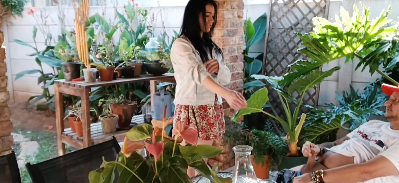 Komşum karımla açık havada eğlence