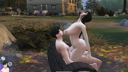 FUCKING IN THE FOREST WITH A BEAUTIFUL GIRL