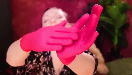 Asmr with Medical Gloves: I Am Your Boss. Arya Grander.