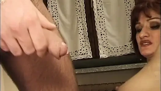 Hairy milf anal party