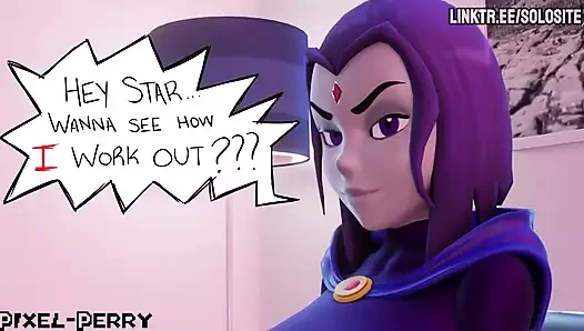 Raven Starfire'i sikiyor