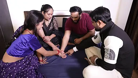 indian friend swapping his wife to other couple sex video hindi audio
