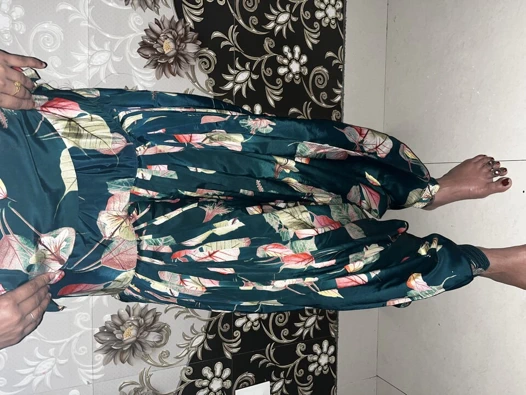 Teyzemin Saten Salwar Takım Elbisesi