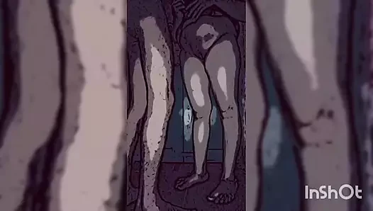 Teyze ve oğlan sert domaltarak seks yapıyor