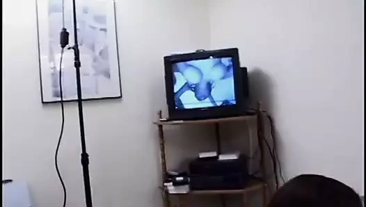 Seksi abanoz sürtük alır gangbanged tarafından üç sert horoz dudes