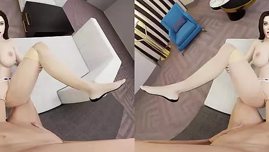 Dünyaca ünlü Lana Rhoades özel vr porno videosunda