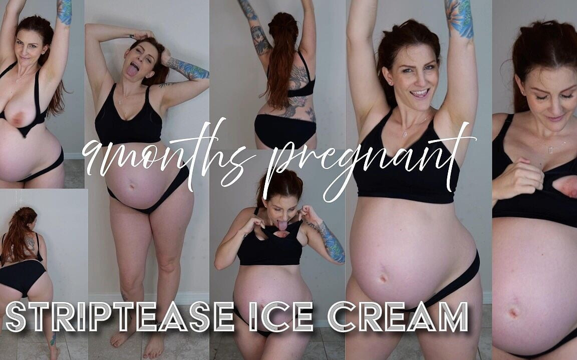 9months hamile striptiz dondurması