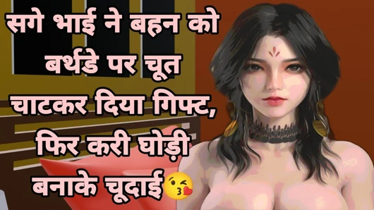 Sage Bhai ne birthday par chati bahen ki chut