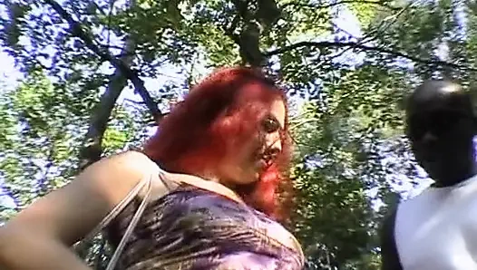 Fransız ir'den kızıl saçlı hatun ormanda anal sikiliyor