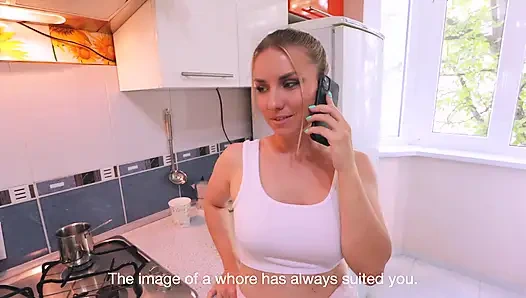 Sadakatsiz evli kadın sevgililerine gitmek için arkadaşını çağırıyor ve kocası her şeyi duyuyor / eng sub