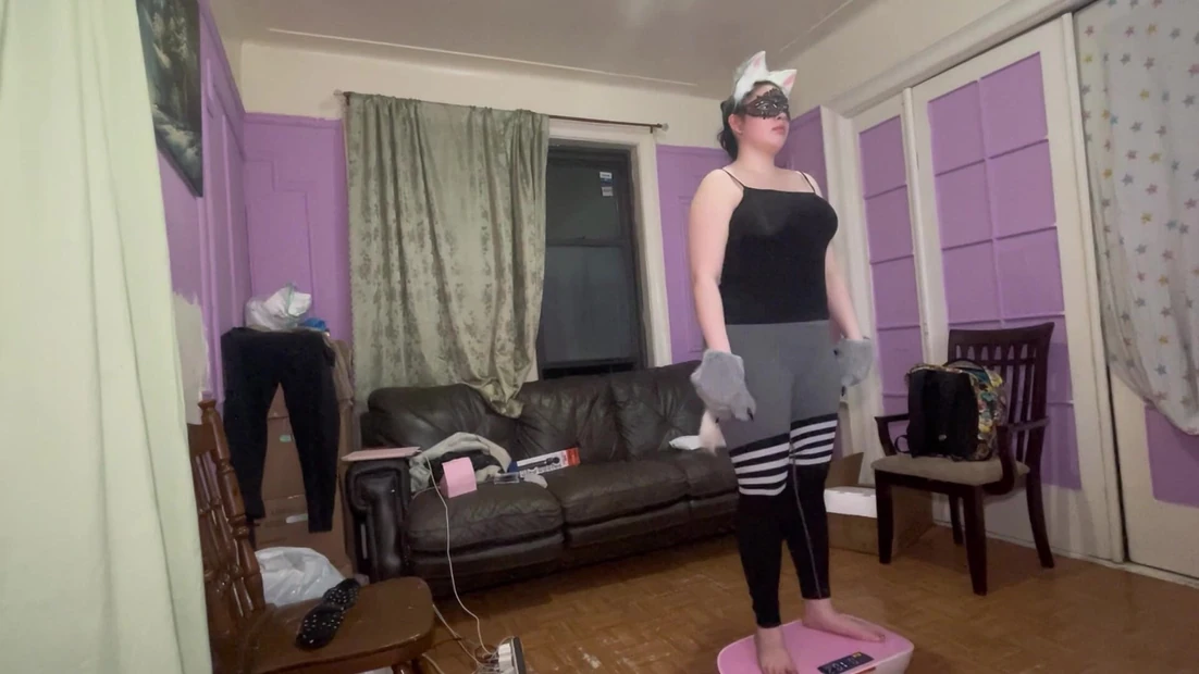 Wolf Furry Девушка на все тело, вибрирует тарелкой