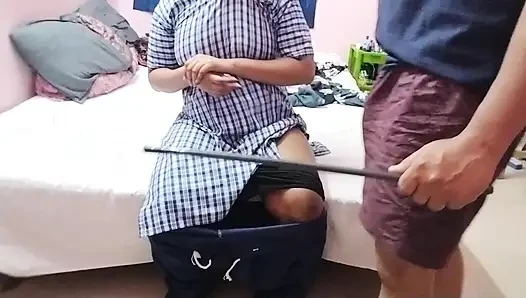 Stepfather caught her step daughter fingering, what's he gonna do now?