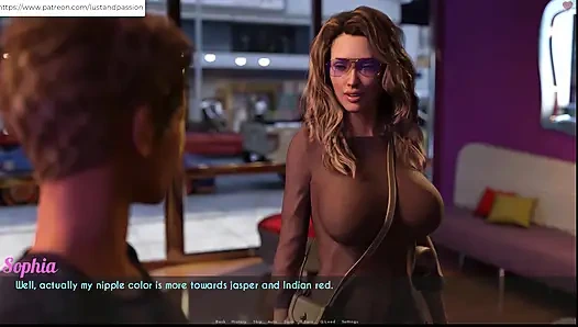 Awam - zac bronzlaşma salonunda Sophia'ya yardım etti