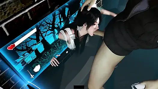 İlahi kıvrımlar: tanrıça hareket halinde parlıyor- 3 boyutlu animasyon hentai