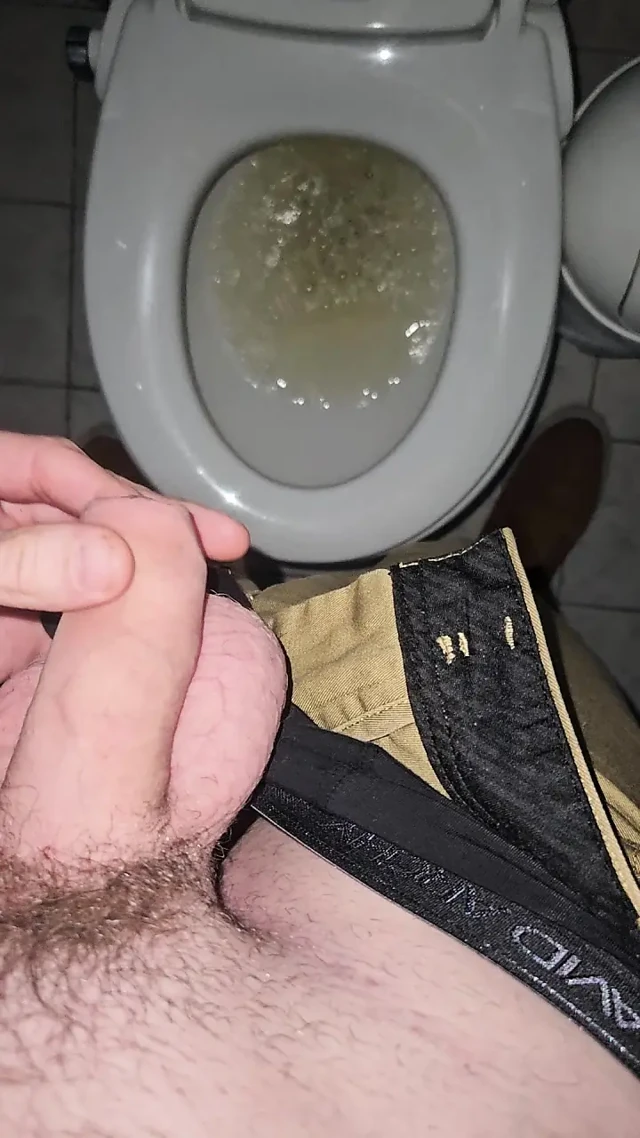 Quick Piss at My Mom's House for Mother's Day in My Blue Shirt