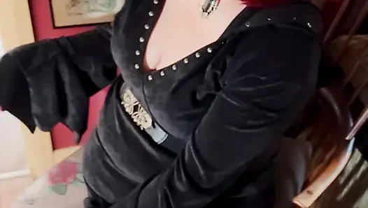 This Goth Loves to Dangle Her cigarette - Tina Snua Smoking A Cigarette With Lots Of Dangles