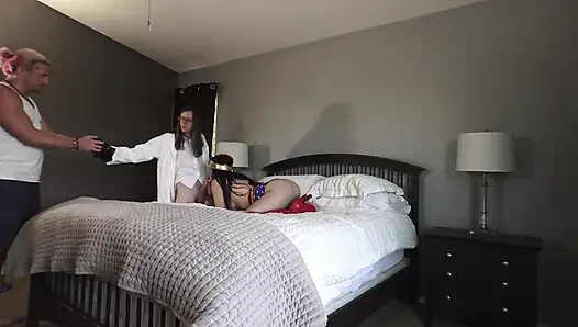 Aubree Valentine ile harika kadın çekiminin kamera arkası