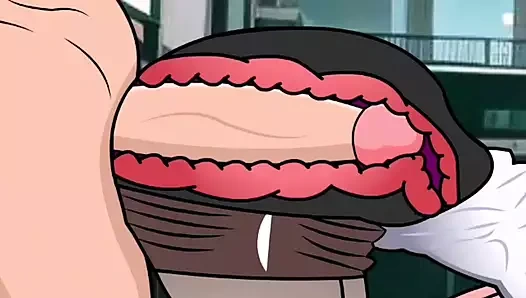 Kadın iç boşalmanın tadını çıkarıyor