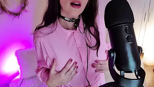 Şehvetli ıslak ağız ve amcık sesleri asmr tükürme fetişi