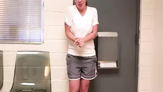 Olgun ofis bebek asılarak şişman horoz pov