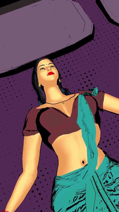 Orta yaşlı seksi kadın deshi yenge gai holi erkekler | Klip 3