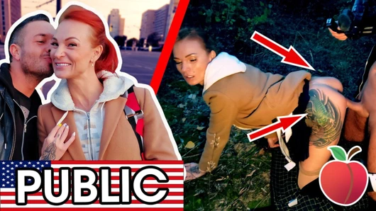 Reklam panosunun arkasında becerdin! kessie utangaç (ingilizce) date66.com