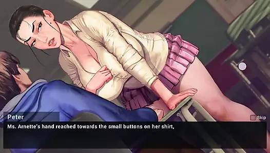 Ateşli büyük orta yaşlı seksi kadın üvey oğluyla sikişiyor