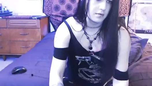 Gotik tgirl korkutan boşalma