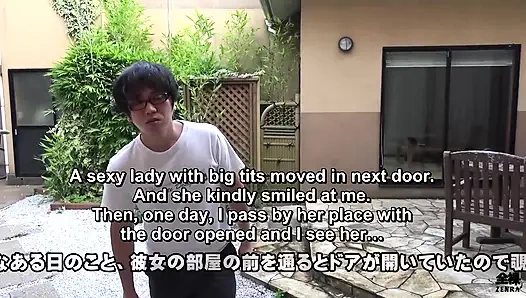 Komşu azgın Japon evli kadın Maki Hojo yine baştan çıkarıyor