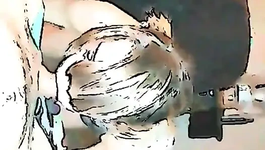 Çizgi filme alınan gırtlağına kadar