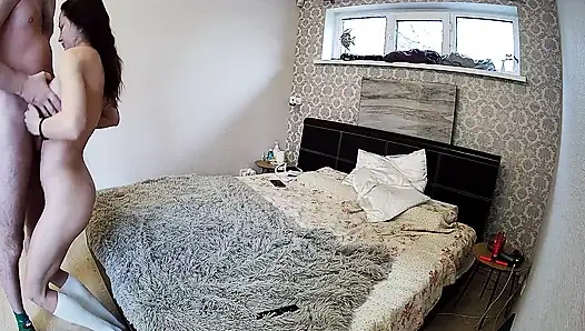 Yatak odası 4: kamila ve danildo ateşli ve şehvetli ön sevişme amcığı ovuyor ve meme işi