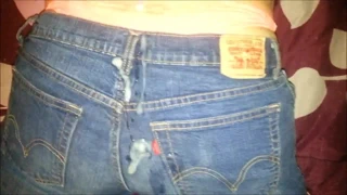 karısının levis üzerinde Cum