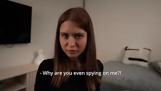 Üvey kız kardeşim oyuncağını kontrol etti mi bilmiyor. Ve sonra azgın amcığını sert siktim. Tabu. POV.