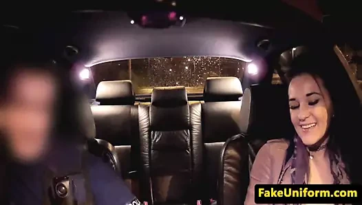 İngiliz sürtük baştan polis içine açık havada seks