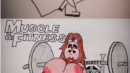 spor salonunda laura