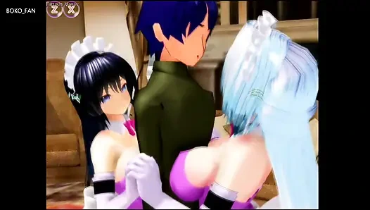 Kız kahraman 2 Alcia'yı dövüyor (boko877)