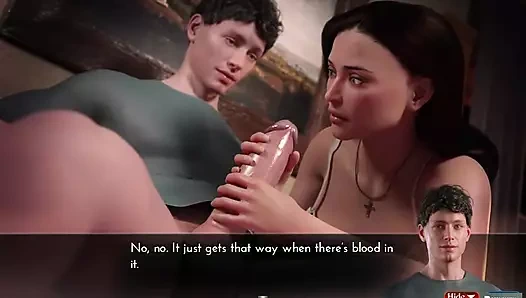 Genesis düzeni - seks sahnesi #20 - masum kız ağzına sert boşalmama neden oluyor - 3d oyun 60 fps