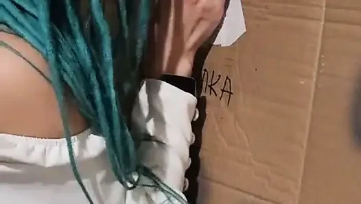Gloryhole Bir inşaat Alanında. Diyaloglar.