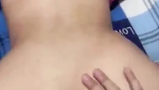 Horny MILF moans while getting fucked hard in doggy-style by a big cock.