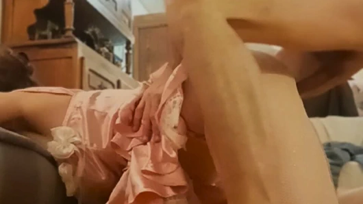 2477tec_I_02 - French Amateur, Clothed Sex, Satin Lingerie, Pussy Fucking, Balls Licking, Ass to Mouth, Spanking, Cumshot