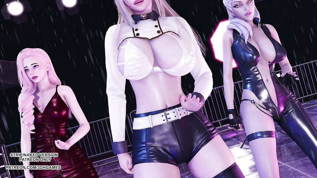 Mmd güneş - tükür onu ahri evelyn seraphine seksi kpop dansı 4k