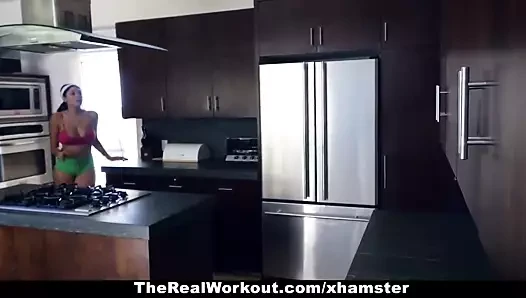 Therealworkout - busty abanoz fitness eğitmeni tarafından becerdin