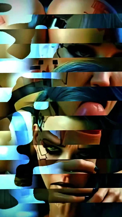 Mavi saçlı cyberpunk sürtük - sakso ve sikiş (% 100 yapay zeka 4k üretildi) | Klip 1