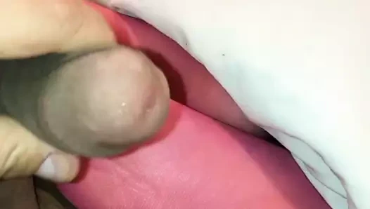 Pembe naylon götlü külotlu çorap yarak