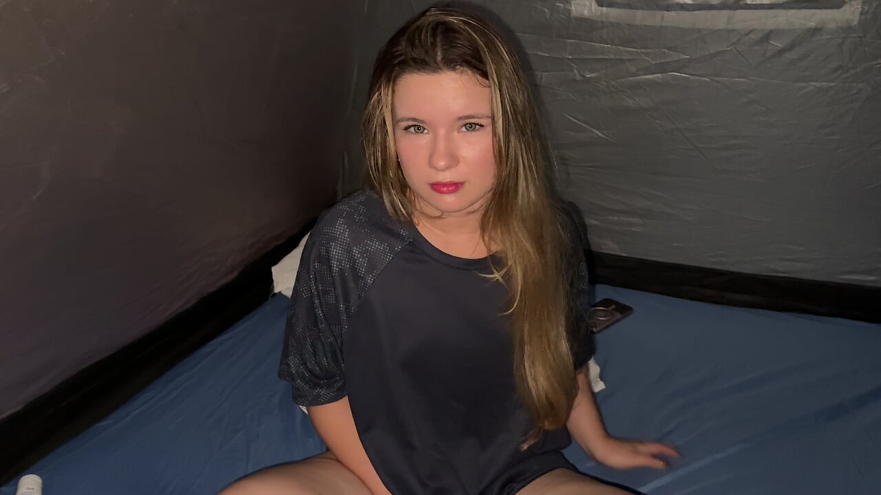 Blonde caught MASTURBATING at school camp - ANAL and VAGINAL fucking